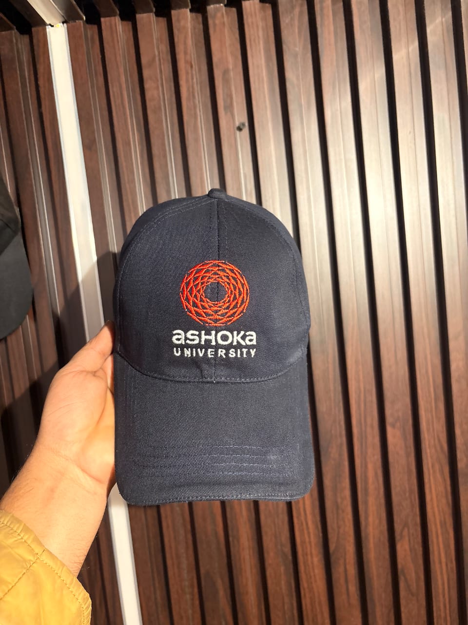 Ashoka University — custom caps manufactured by Ambila Marketing, Delhi