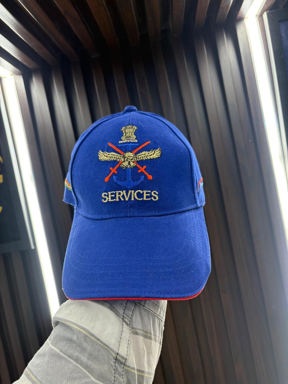 Services — Indian Armed Forces — custom caps manufactured by Ambila Marketing, Delhi