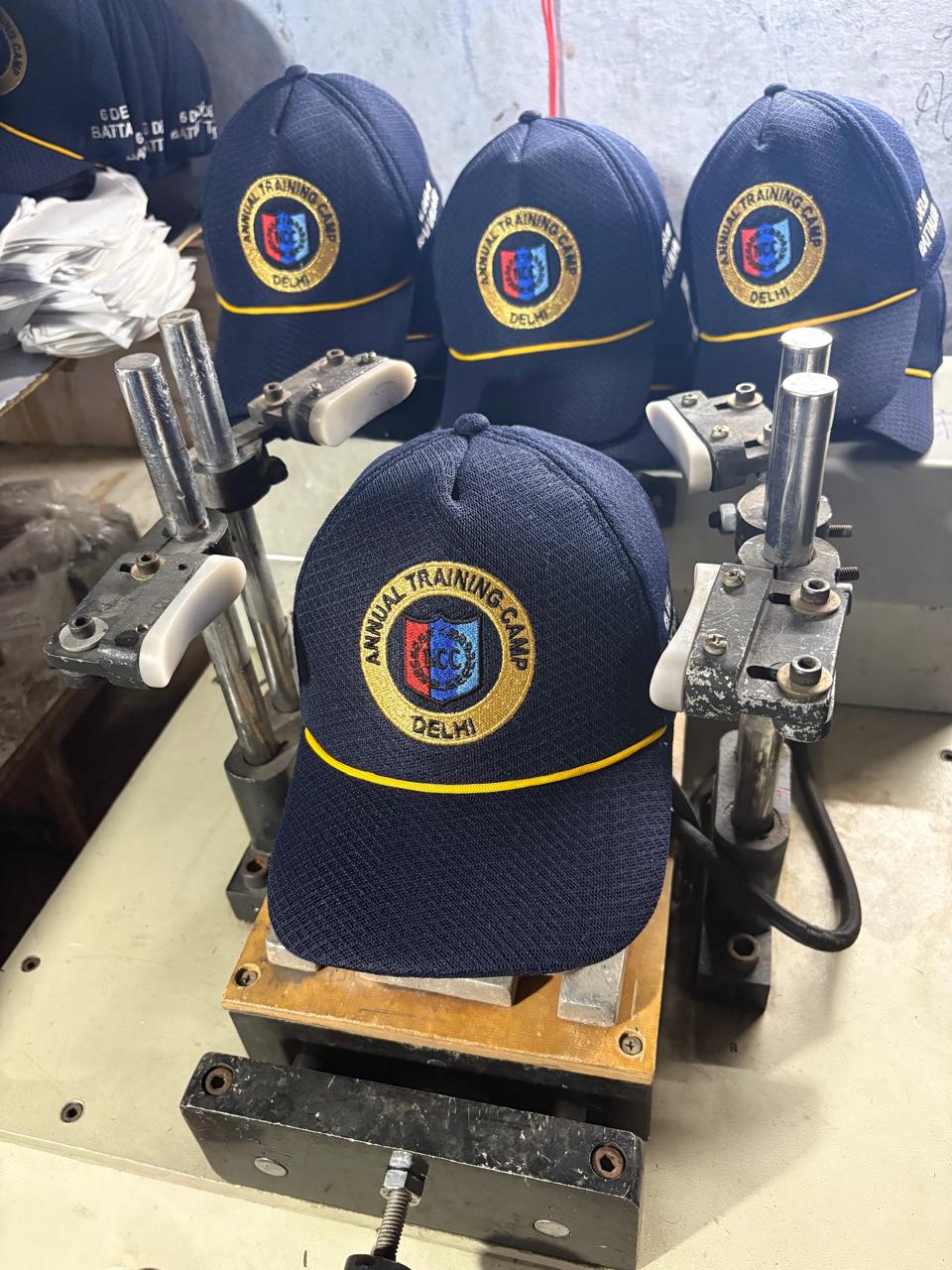 NCC — Annual Training Camp — custom caps manufactured by Ambila Marketing, Delhi