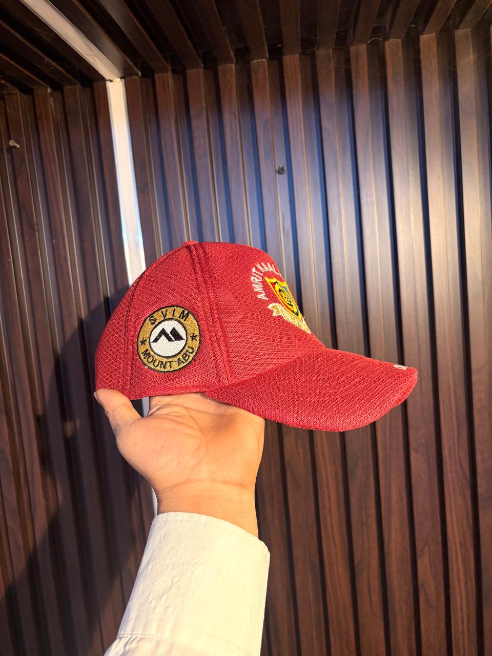 SVIM Mount Abu — Side Patch — custom caps manufactured by Ambila Marketing, Delhi