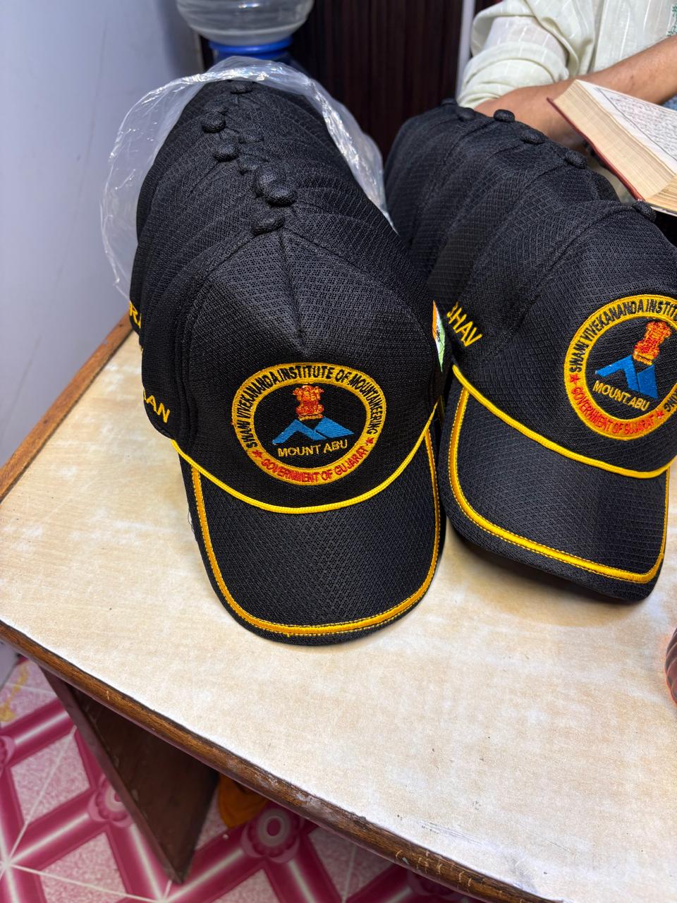 SVIM Mount Abu — Govt of Gujarat — custom caps manufactured by Ambila Marketing, Delhi